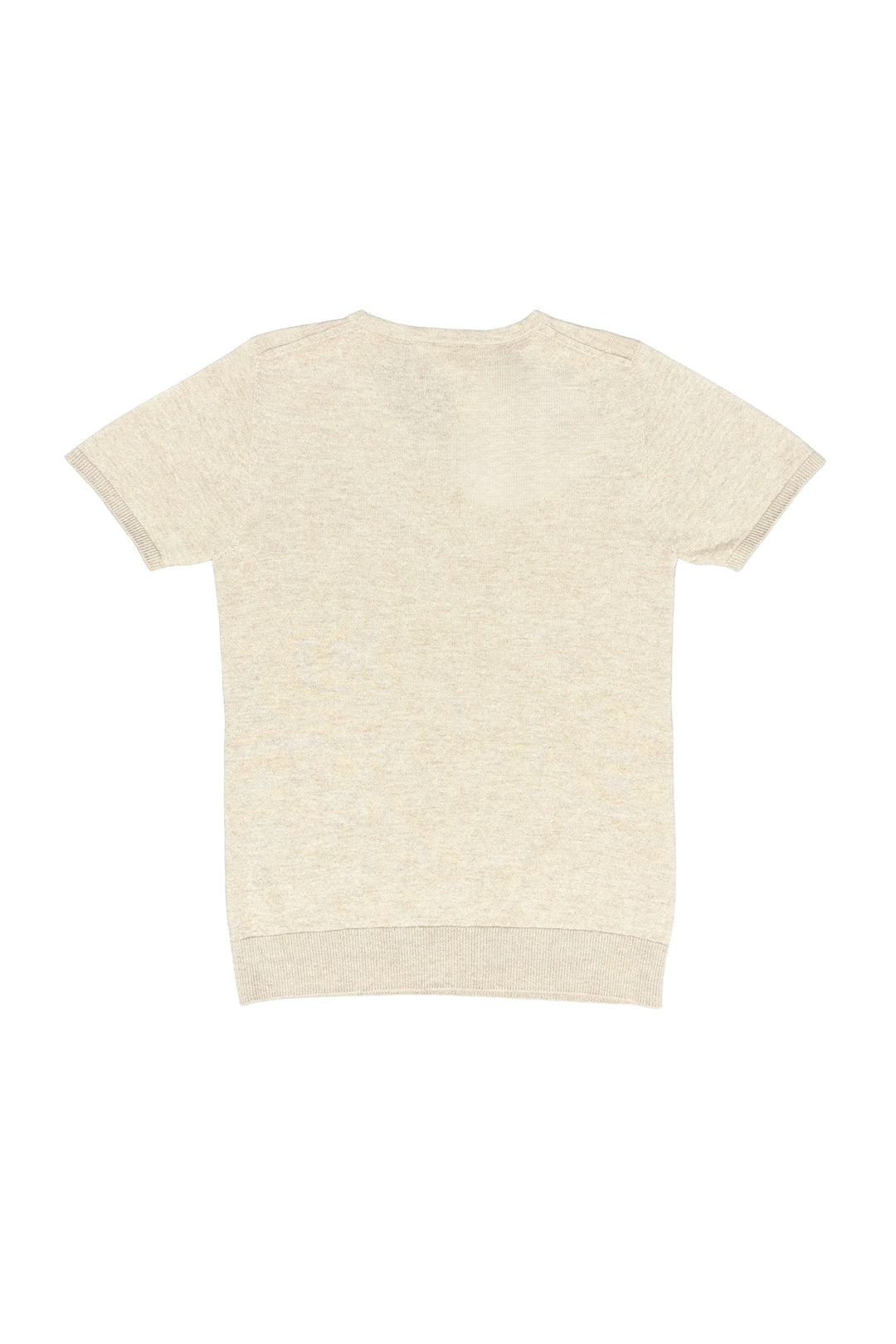 Beige t-shirt on a white background