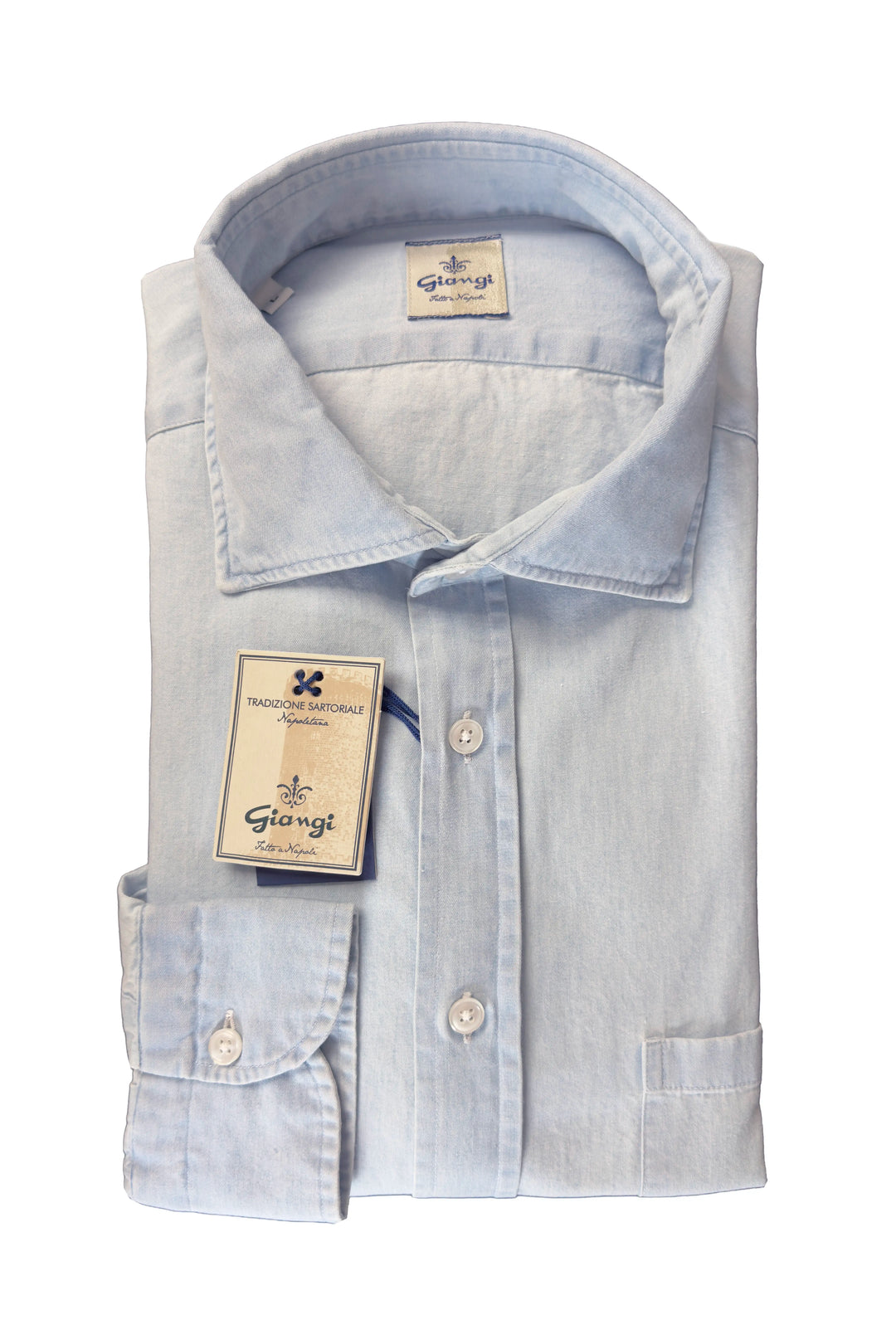 GIANGI LIGHT DENIM SHAMBRAY SHIRT
