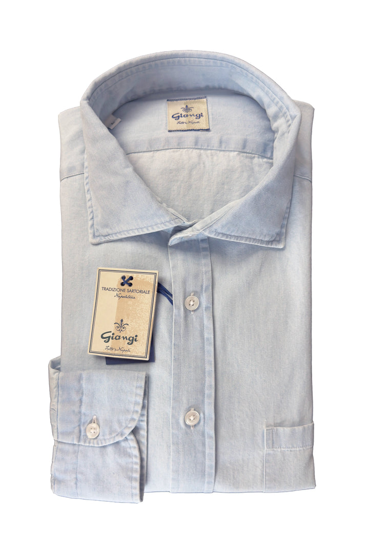 GIANGI LIGHT DENIM SHAMBRAY SHIRT