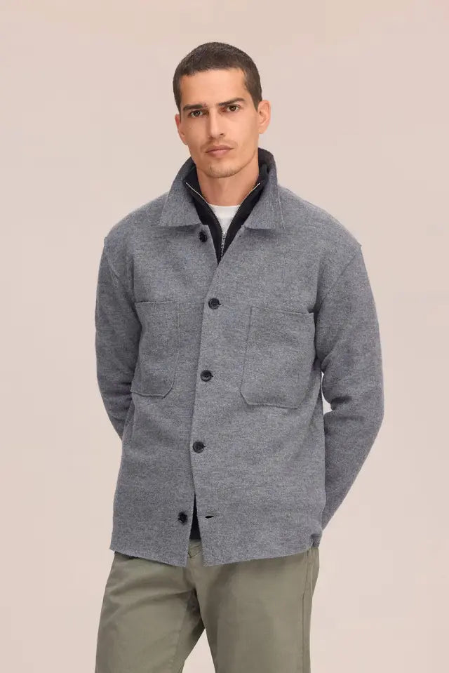 NN07 Jonas 6398 Boiled Wool Overshirt, product image