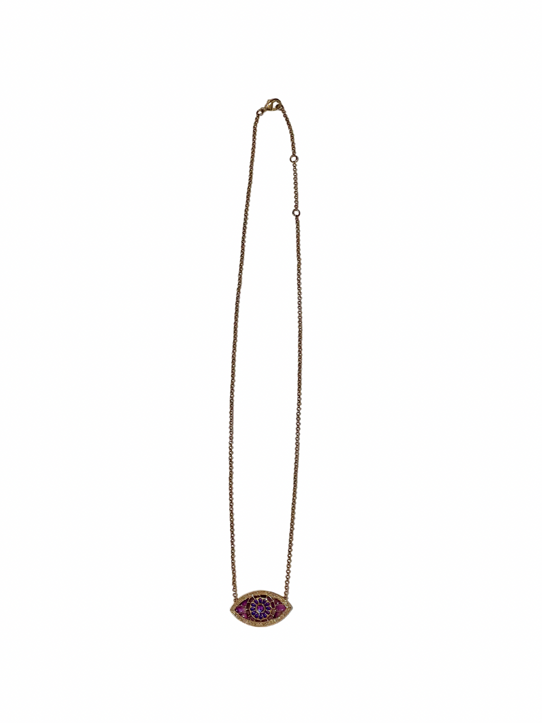 The Woods Fine Jewelry Amethyst Evil Eye Necklace