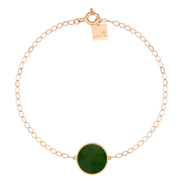 Ginette NY Ever Jade Disc Bracelet