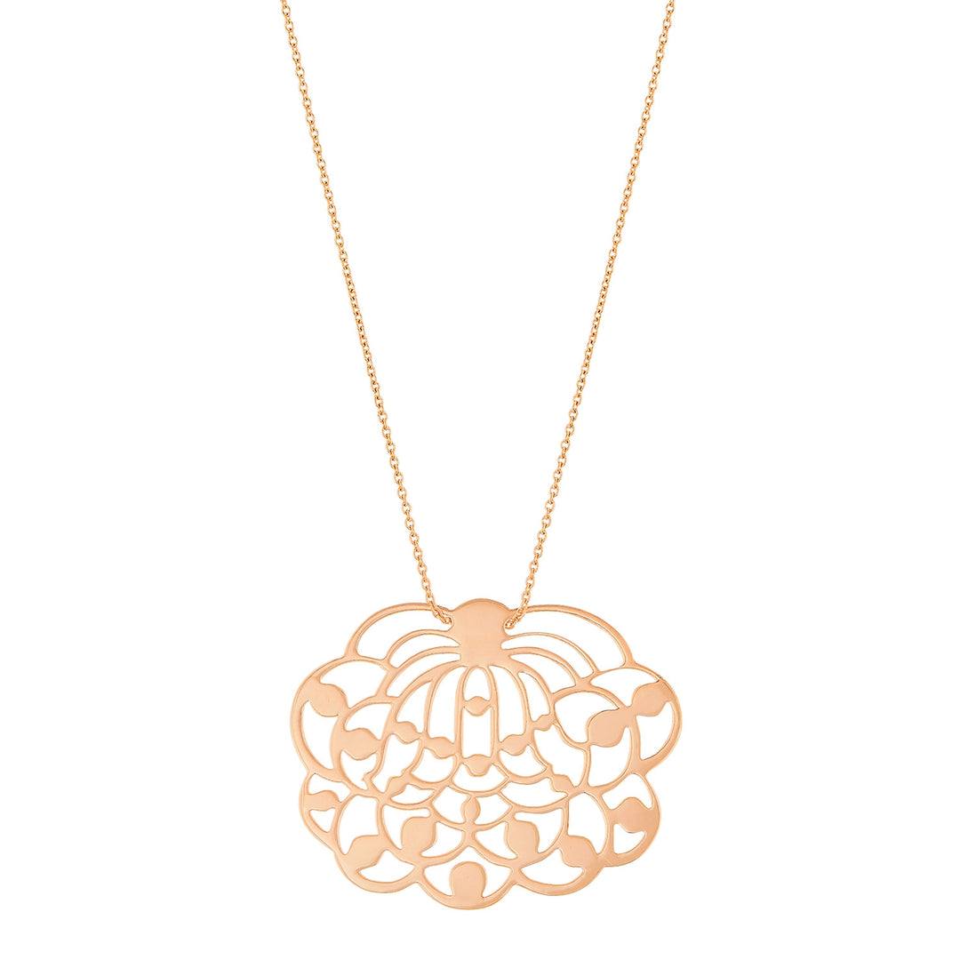 Ginette NY Large Lotus Necklace