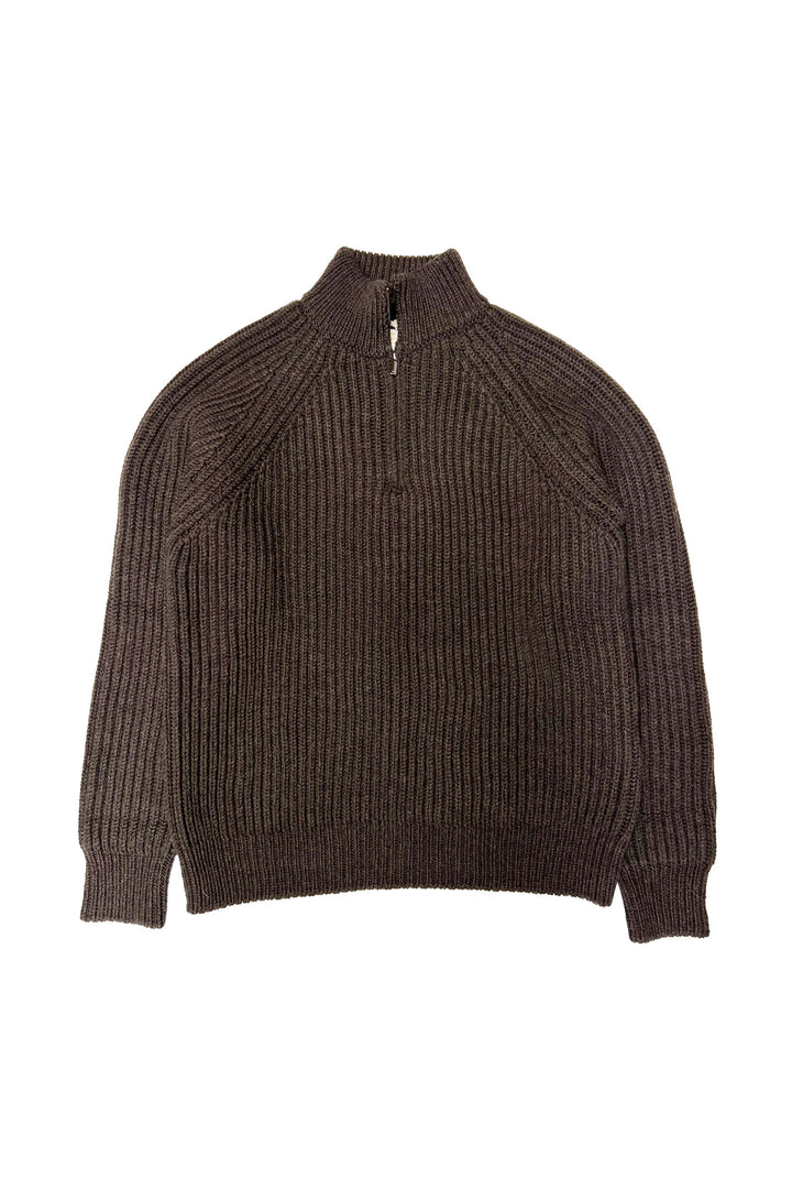 Massimo Alba 1/4 Zip Ribbed Sweater