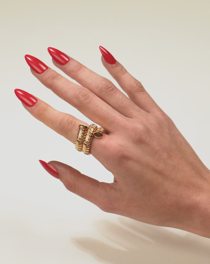 IVI GAIA TRIPLE TWIST RING