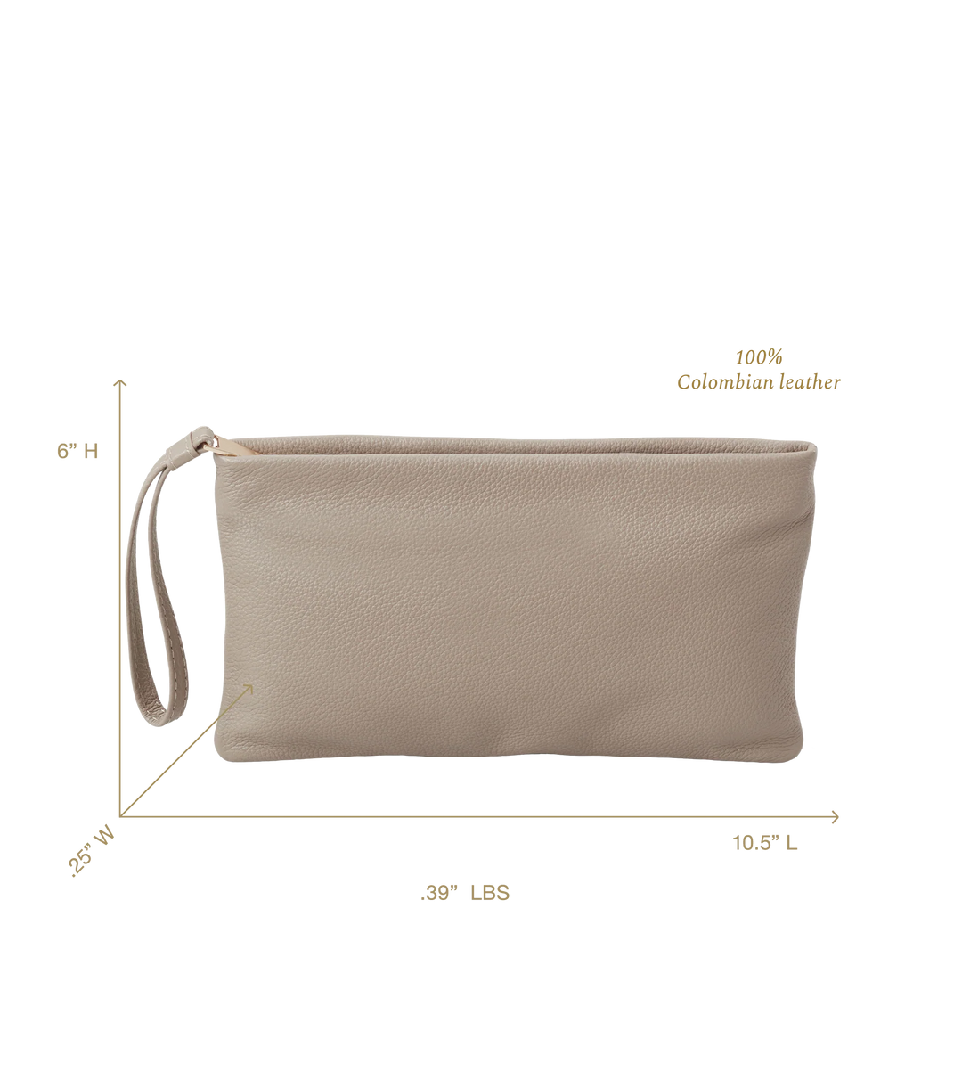CAPRICHO ALEXIS POUCH IN CLAY