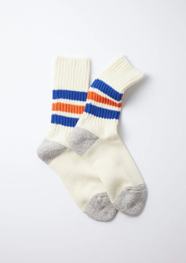 ROTOTO COARSE RIBBED OLDSCHOOL CREW SOCKS