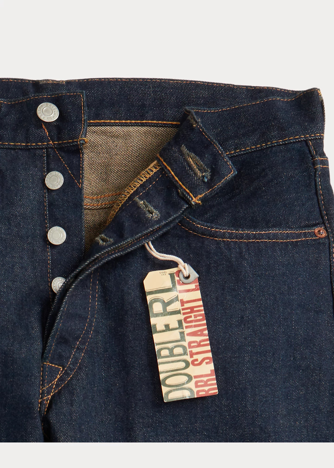 RRL STRAIGHT FIT ONCE-WASHED SELVEDGE JEAN