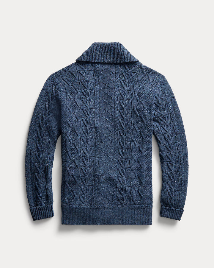 RRL ARAN-KNIT COTTON CARDIGAN
