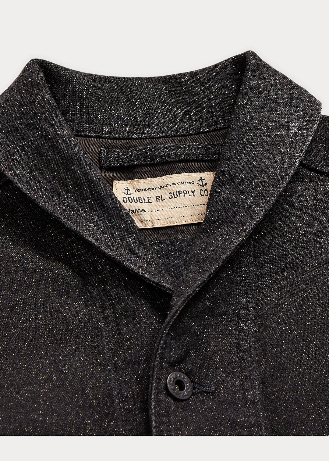 RRL JASPE DENIM BLACK SHIRT JACKET