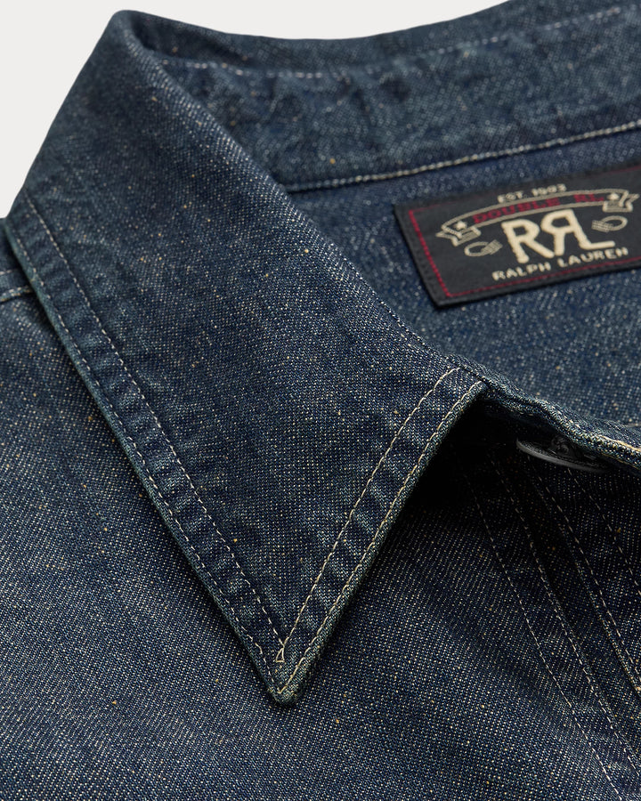 RRL INDIGO DENIM OVERSHIRT