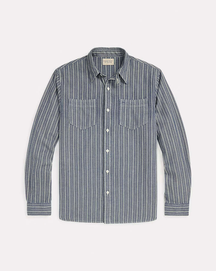 RRL DOBBY CHAMBRAY WORKSHIRT