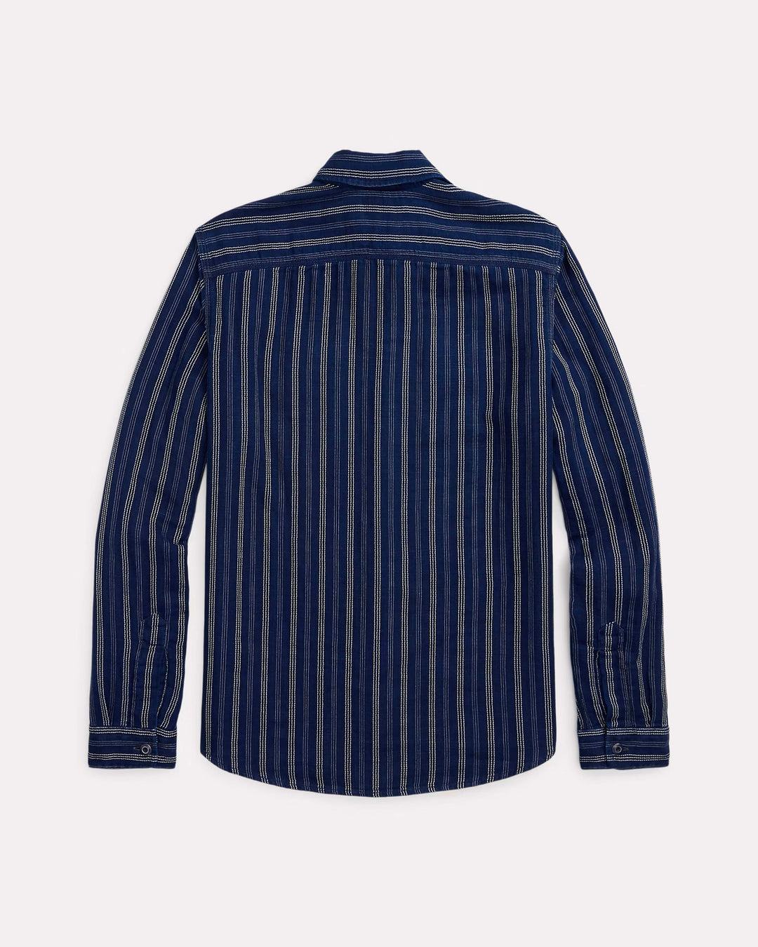 RRL STRIPED DOUBLE-FACED WORKSHIRT