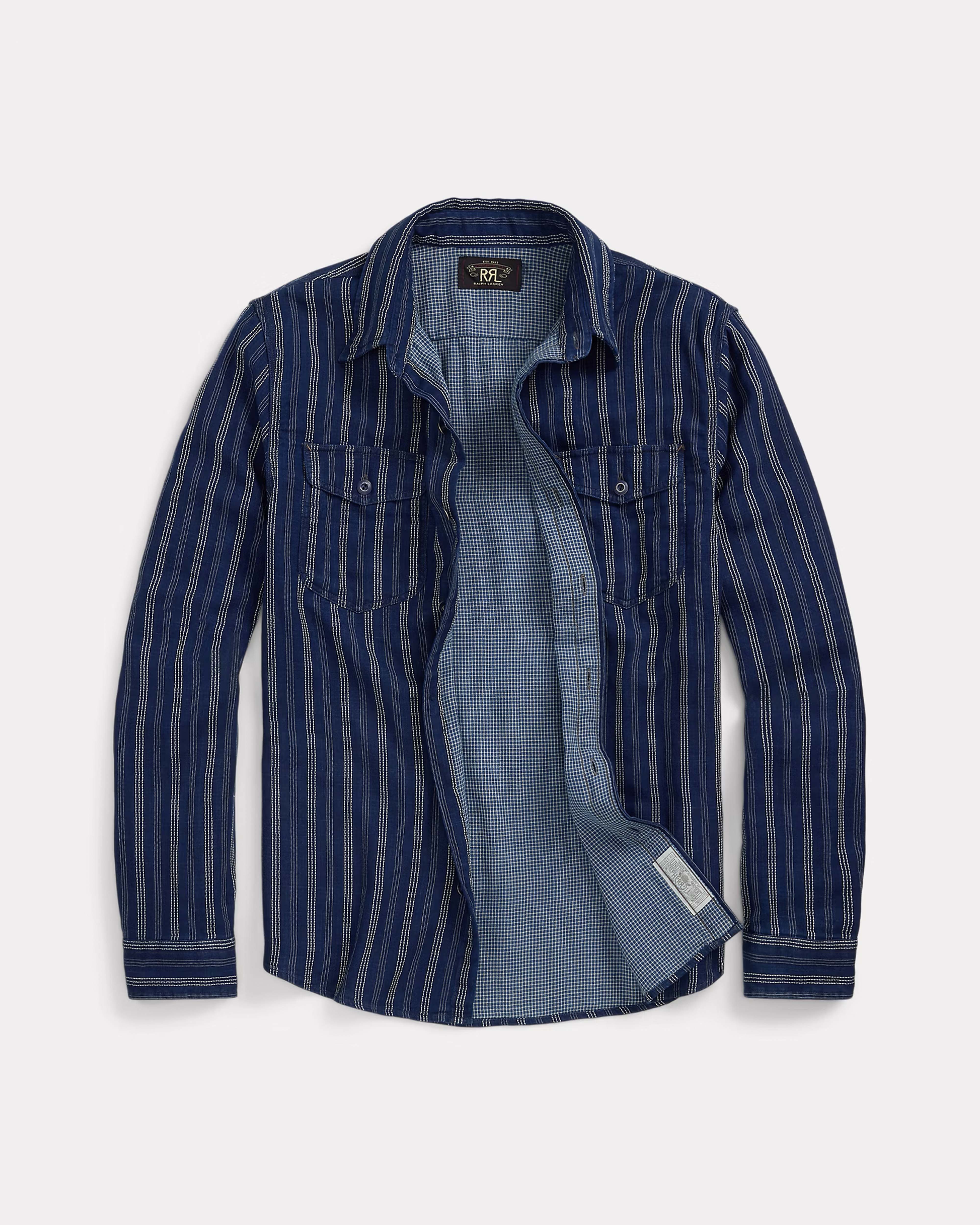 RRL STRIPED DOUBLE-FACED WORKSHIRT – Lawrence Covell