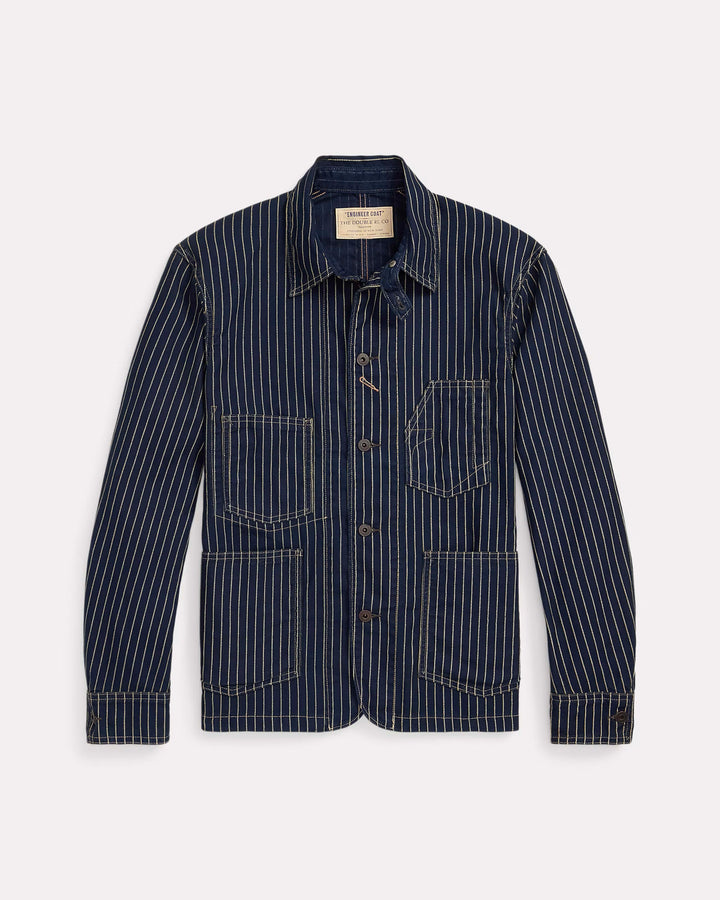 RRL STRIPED SHIRT JACKET