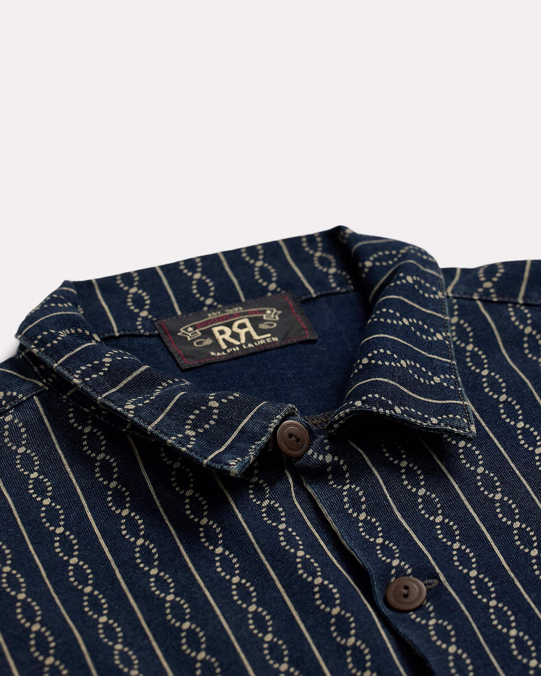 RRL PRINT JERSEY CAMP SHIRT