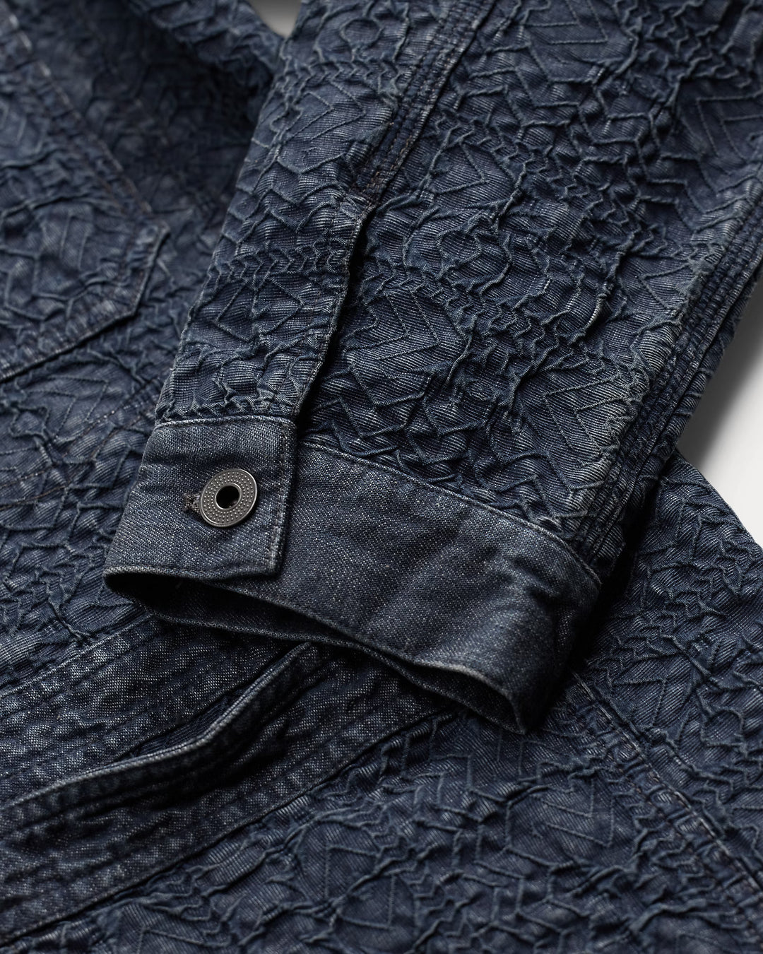 RRL DENIM JACQUARD OVERSHIRT