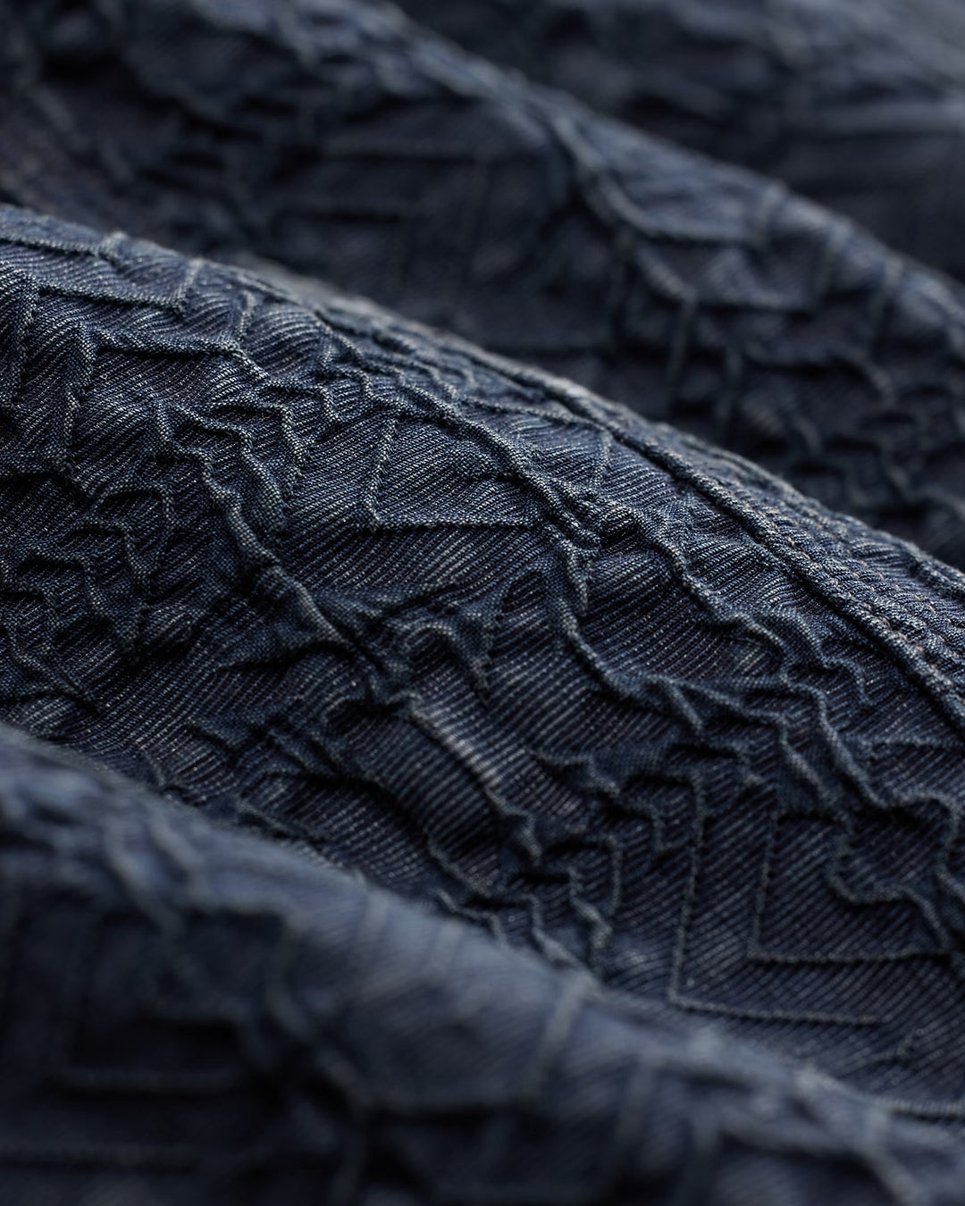 RRL DENIM JACQUARD OVERSHIRT