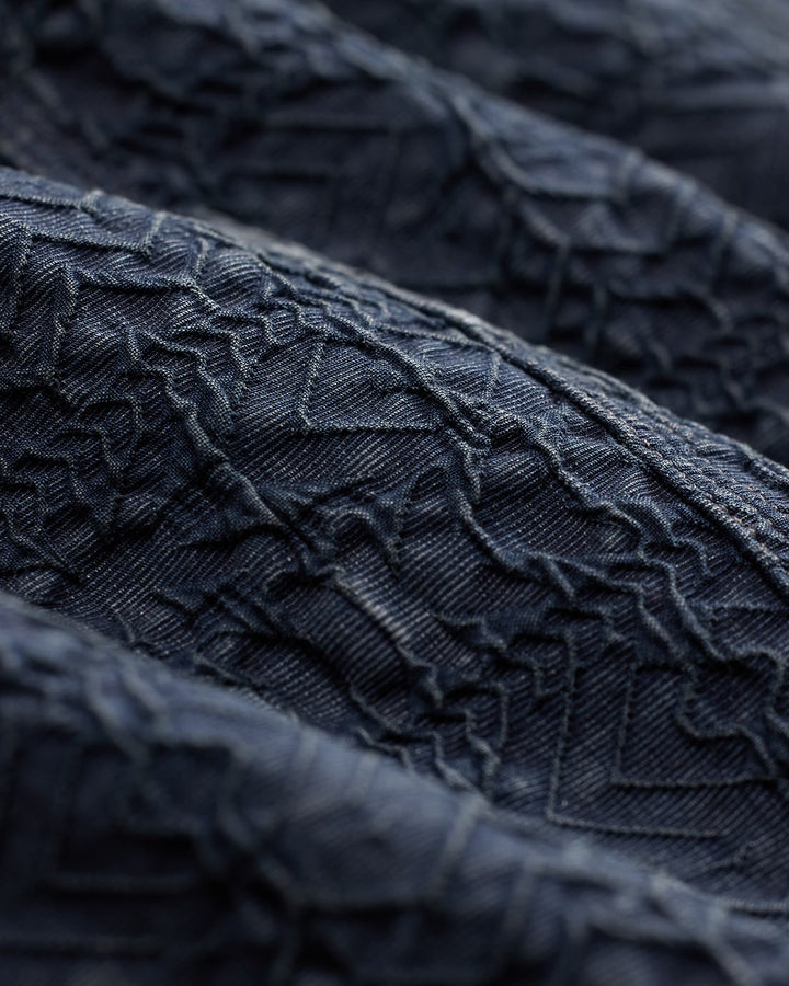 RRL DENIM JACQUARD OVERSHIRT