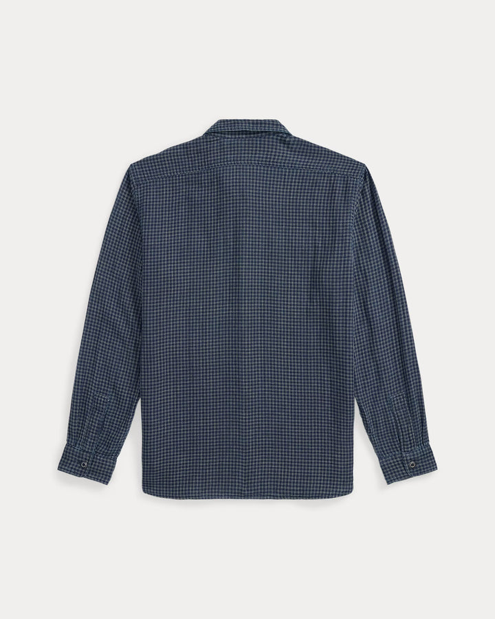 RRL INDIGO DOUBLE-FACED WORKSHIRT