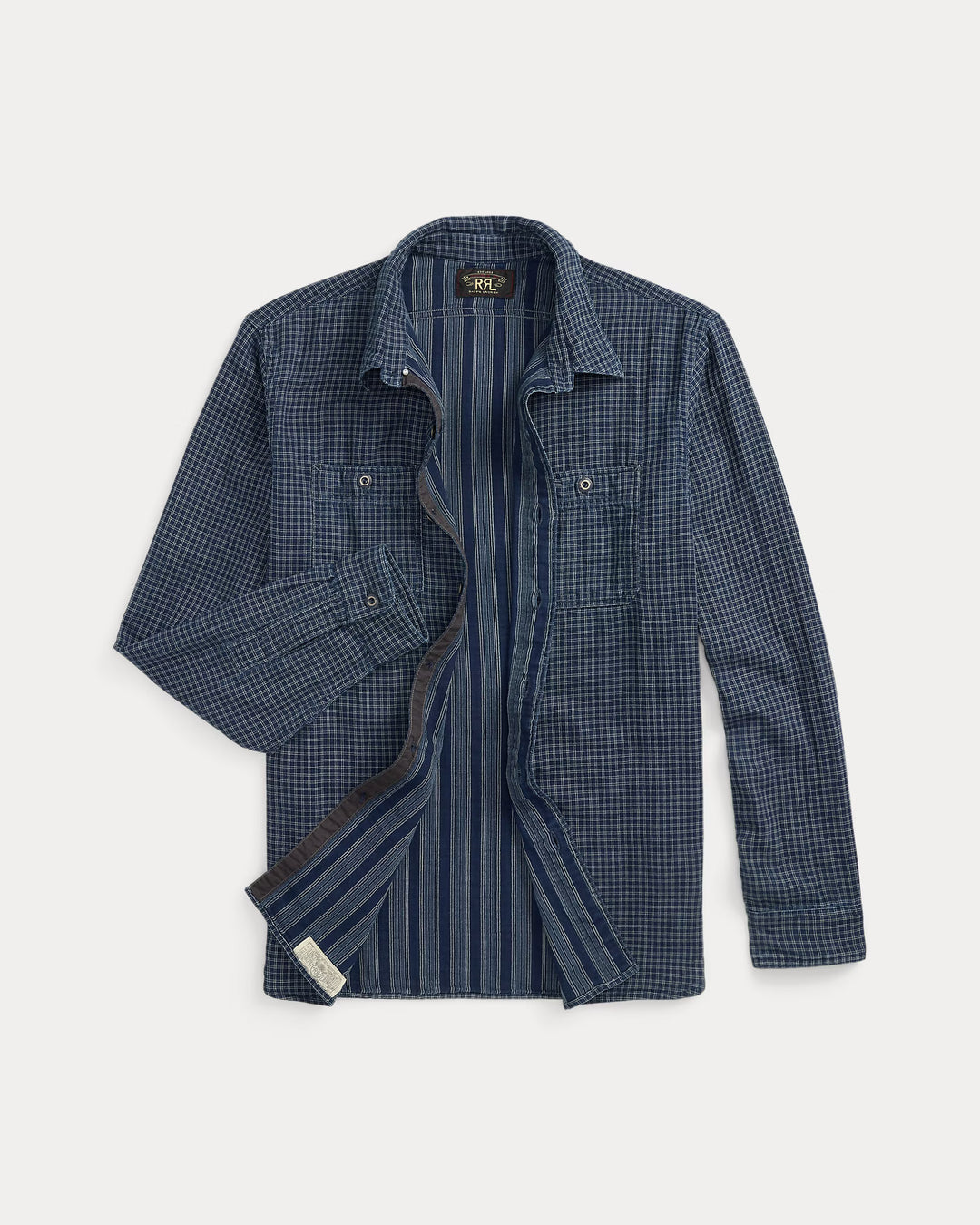 RRL INDIGO DOUBLE-FACED WORKSHIRT