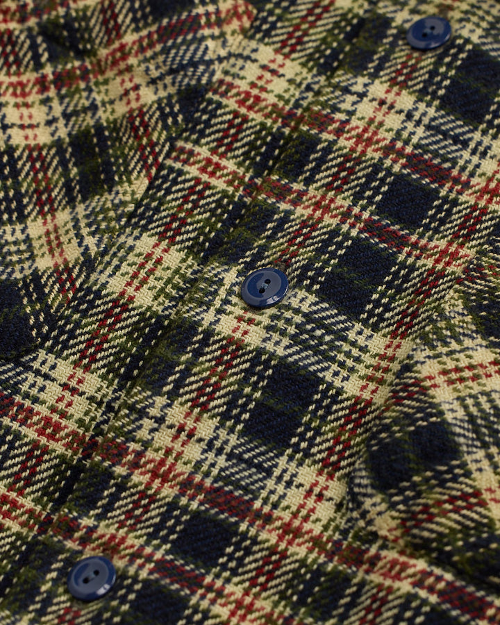 RRL PLAID TWILL CAMP SHIRT