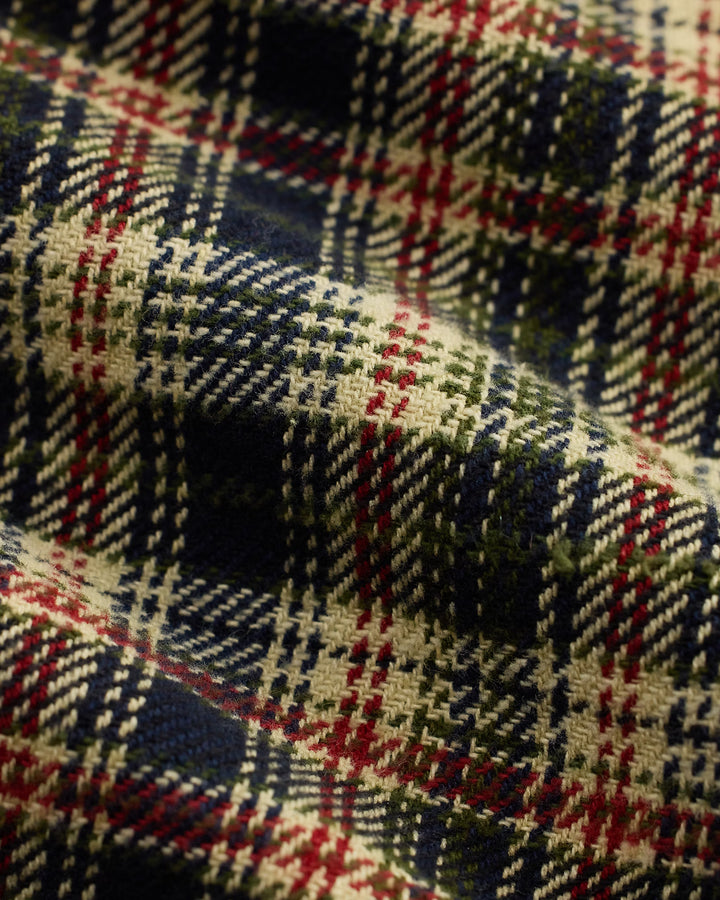 RRL PLAID TWILL CAMP SHIRT