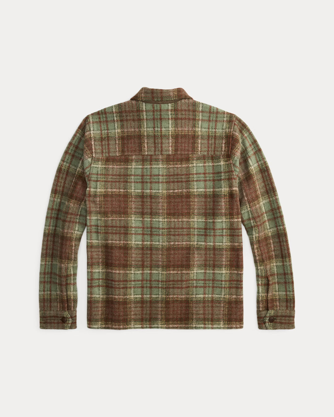 RRL PLAID WOOL BLEND WORKSHIRT