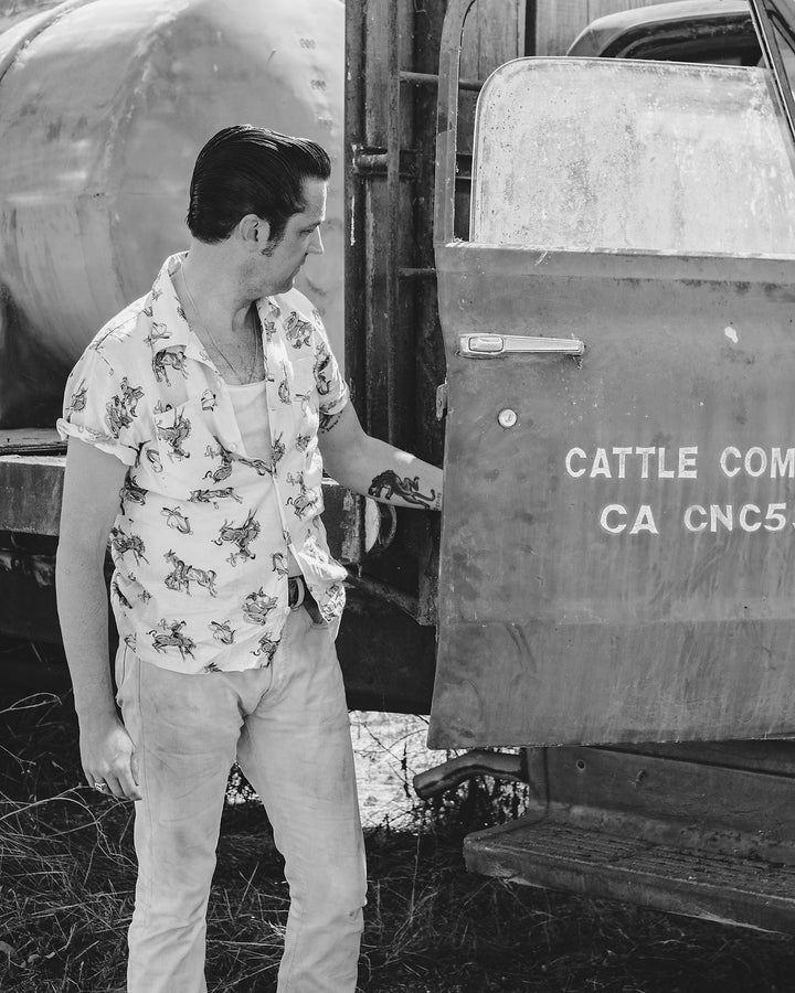 RRL PRINTED CAMP SHIRT