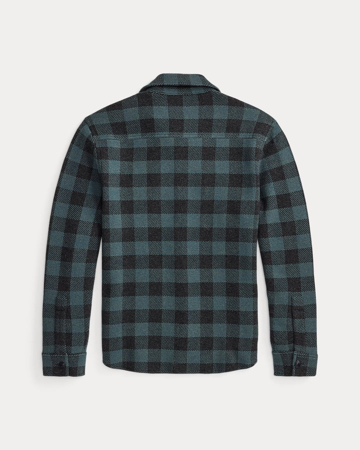 RRL PLAID WOOL-CASHMERE WORKSHIRT