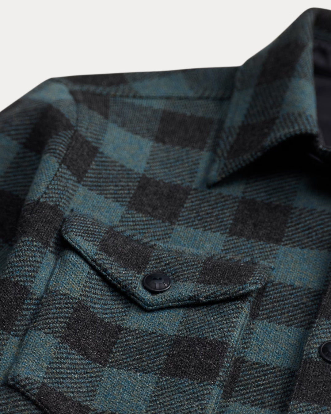RRL PLAID WOOL-CASHMERE WORKSHIRT