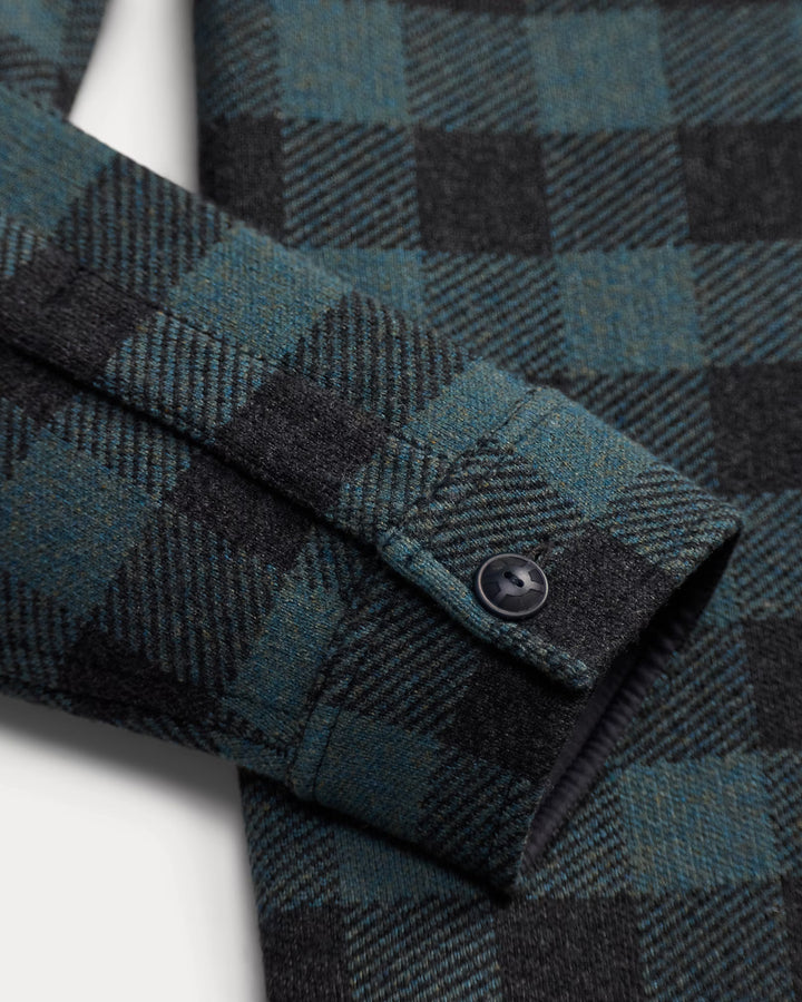 RRL PLAID WOOL-CASHMERE WORKSHIRT