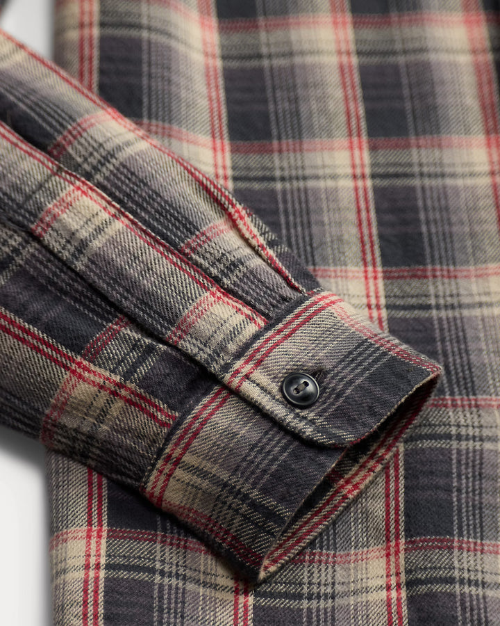 RRL PLAID TWILL WORKSHIRT