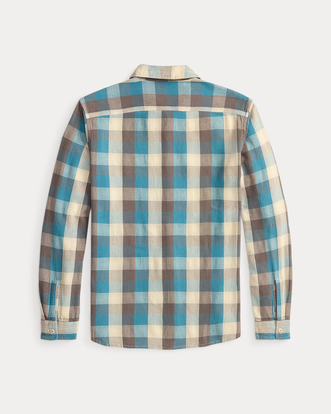 RRL PLAID TWILL WORKSHIRT