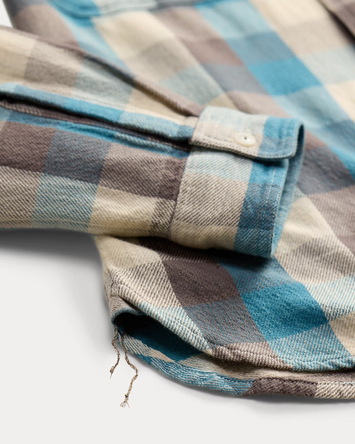 RRL PLAID TWILL WORKSHIRT