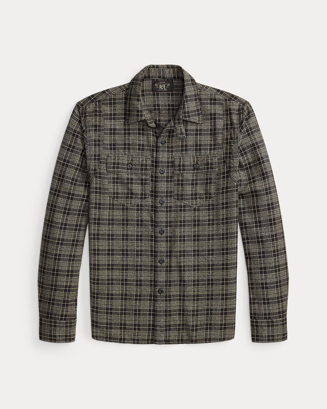 RRL PLAID TWILL WORKSHIRT