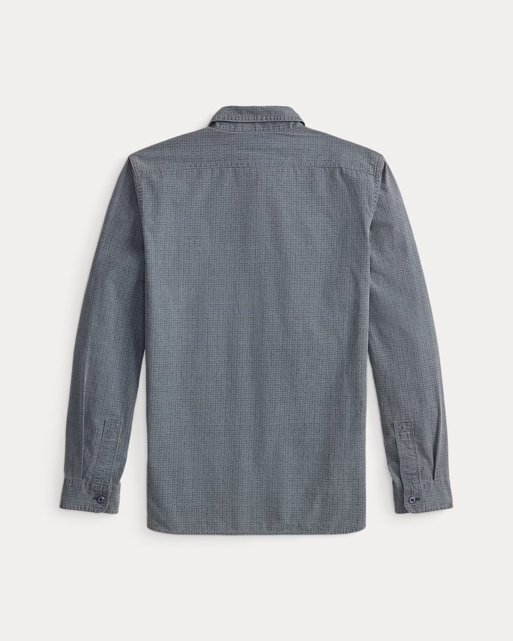 RRL CHECK PRINT WOVEN WORKSHIRT