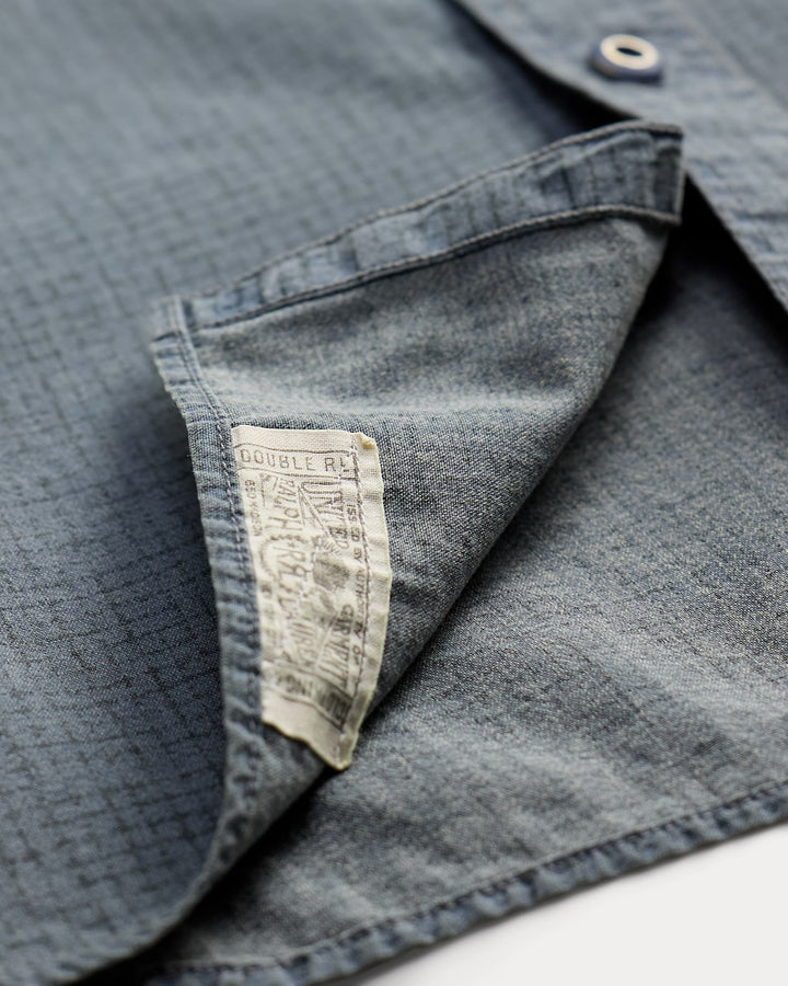 RRL CHECK PRINT WOVEN WORKSHIRT