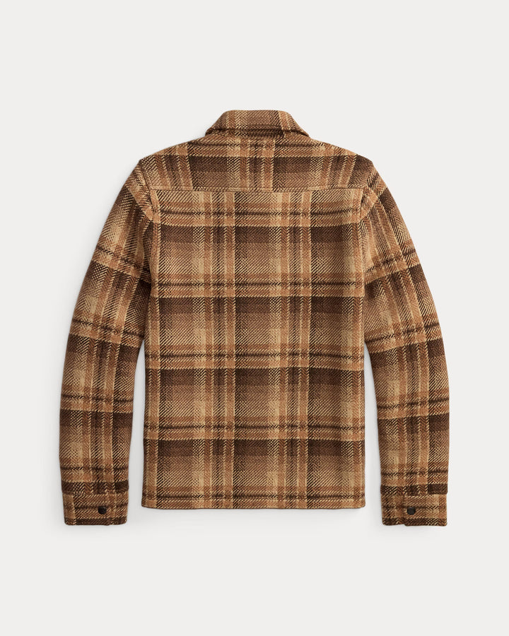 RRL PLAID WOOL WORKSHIRT SWEATER