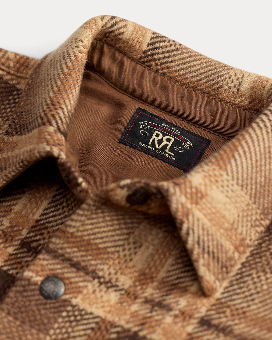 RRL PLAID WOOL WORKSHIRT SWEATER
