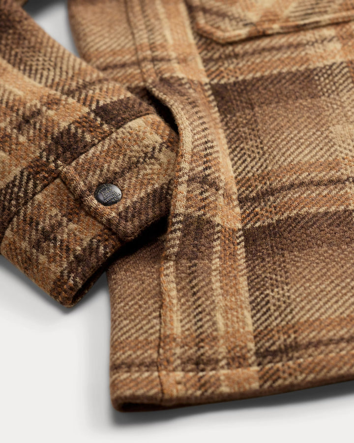 RRL PLAID WOOL WORKSHIRT SWEATER
