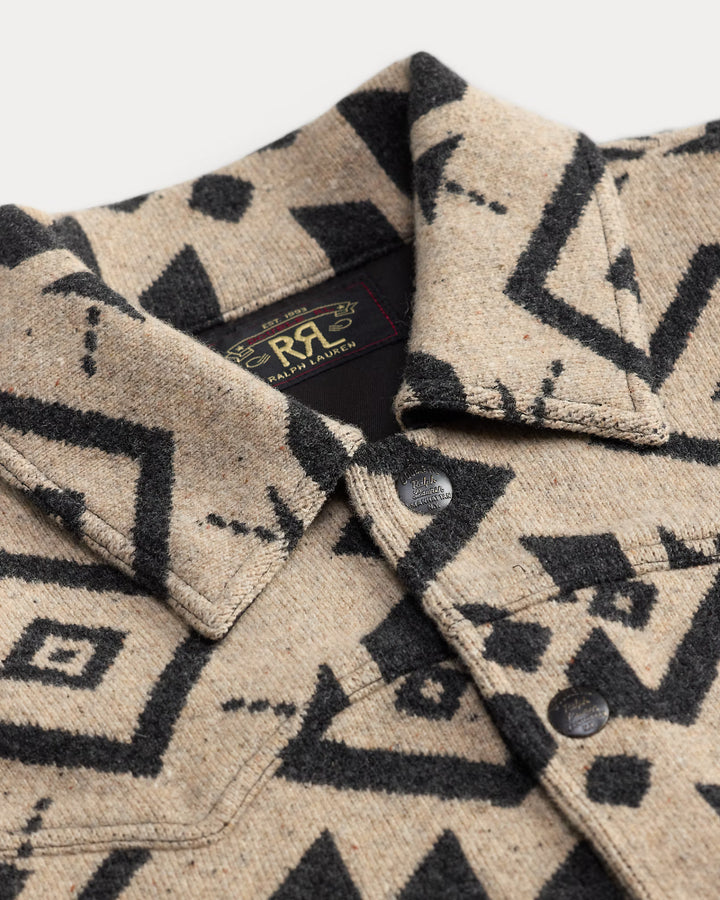 RLL WOOL WESTERN SWEATER JACKET