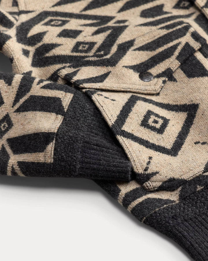 RLL WOOL WESTERN SWEATER JACKET