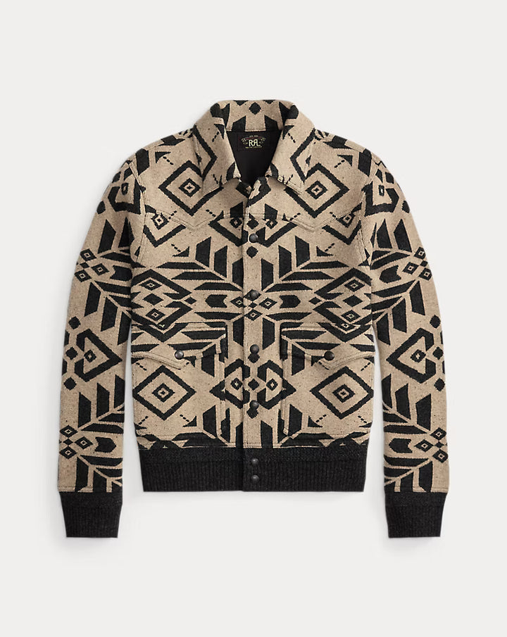 RLL WOOL WESTERN SWEATER JACKET