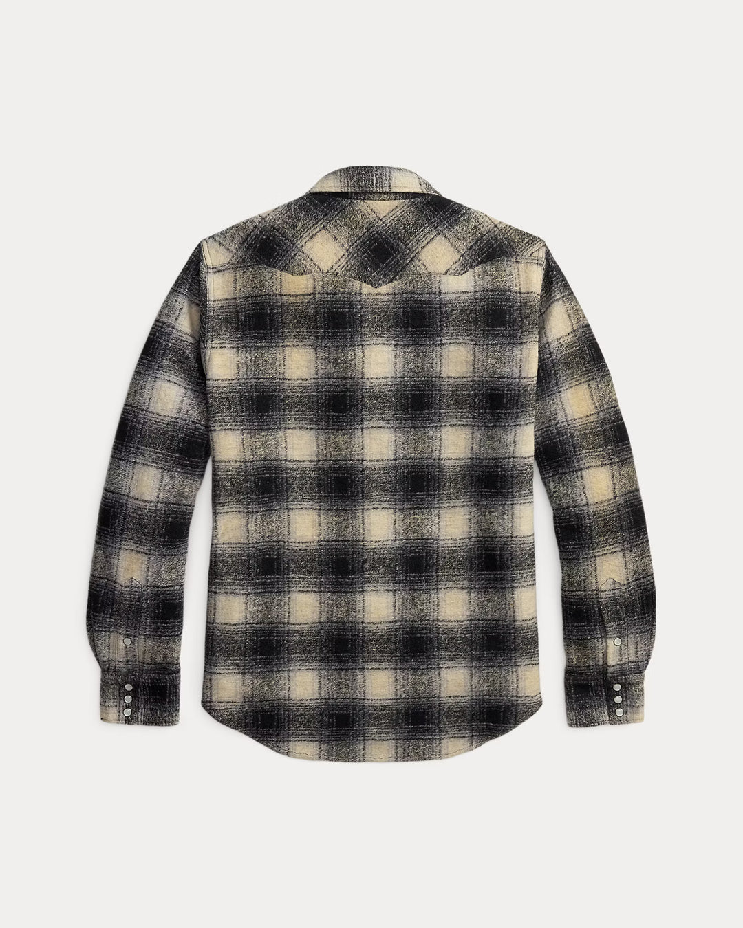 RRL SLIM FIT PLAID WESTERN OVERSHIRT