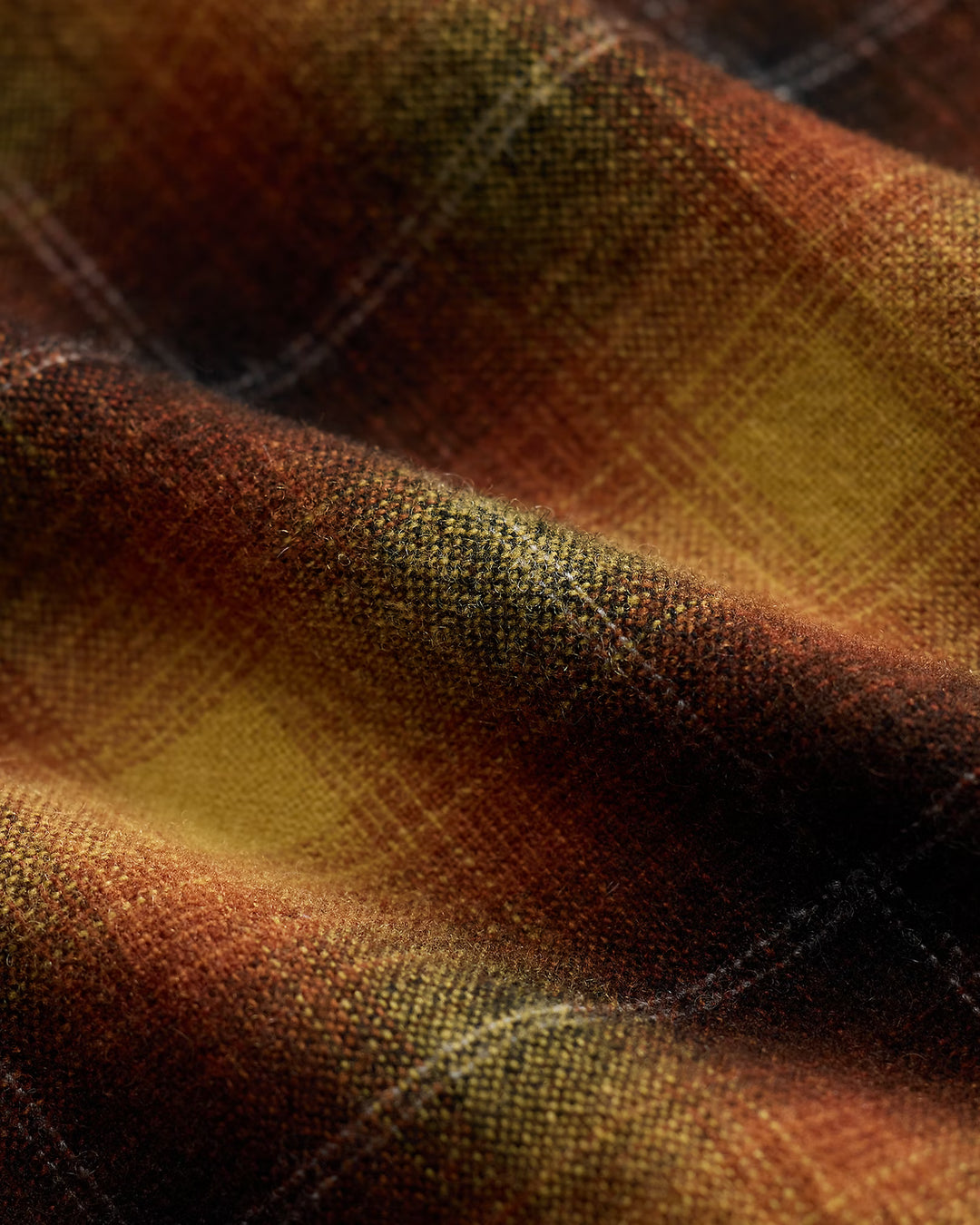 RRL PLAID WOOL BLEND CAMP SHIRT