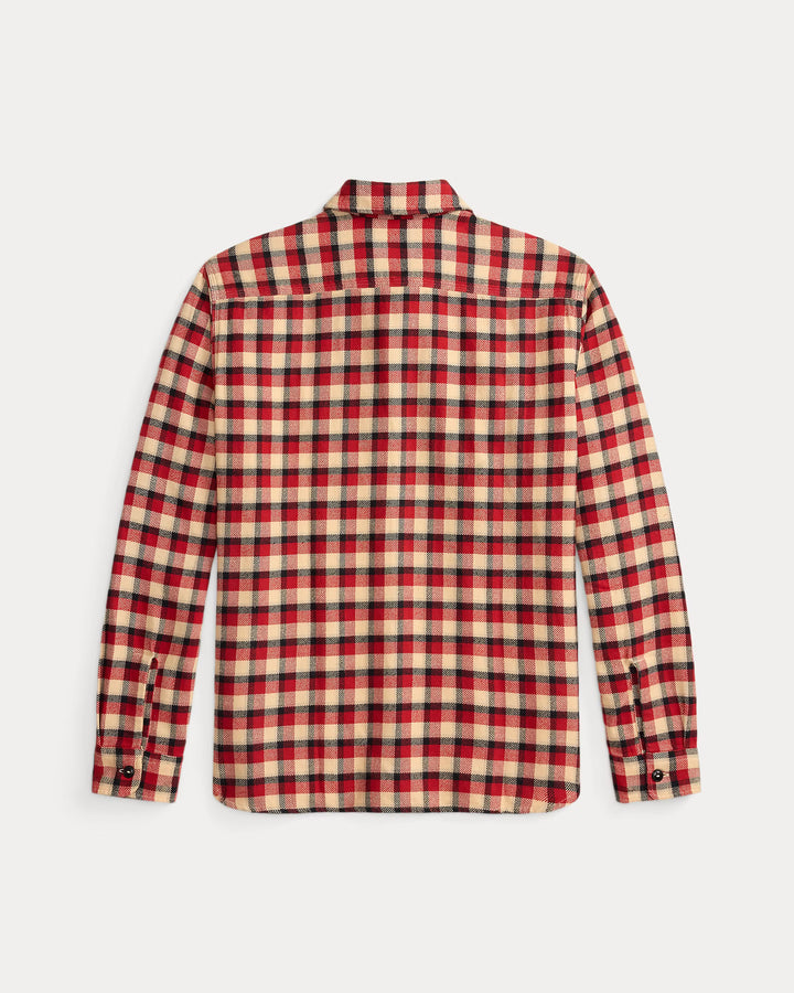 RRL PLAID TWILL WORKSHIRT