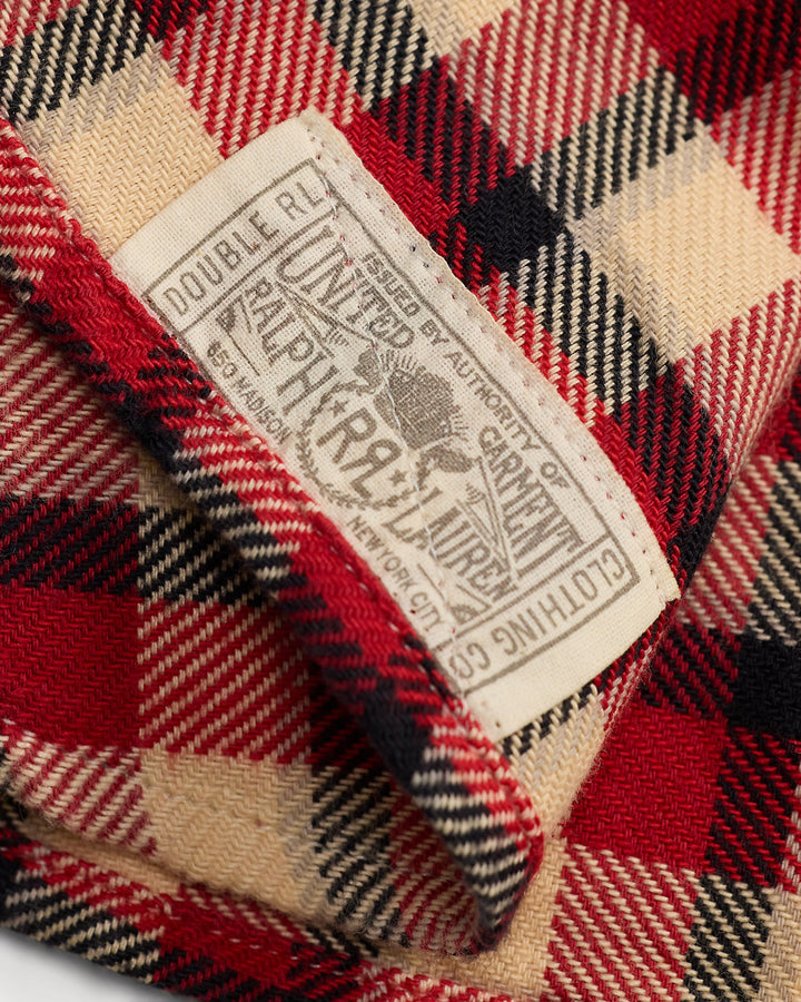 RRL PLAID TWILL WORKSHIRT
