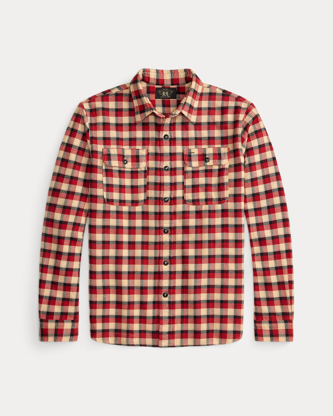 RRL PLAID TWILL WORKSHIRT