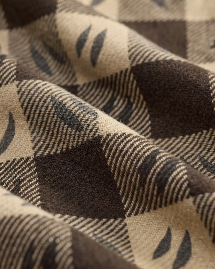 RRL Leaf-Print Checked Twill Workshirt, product image